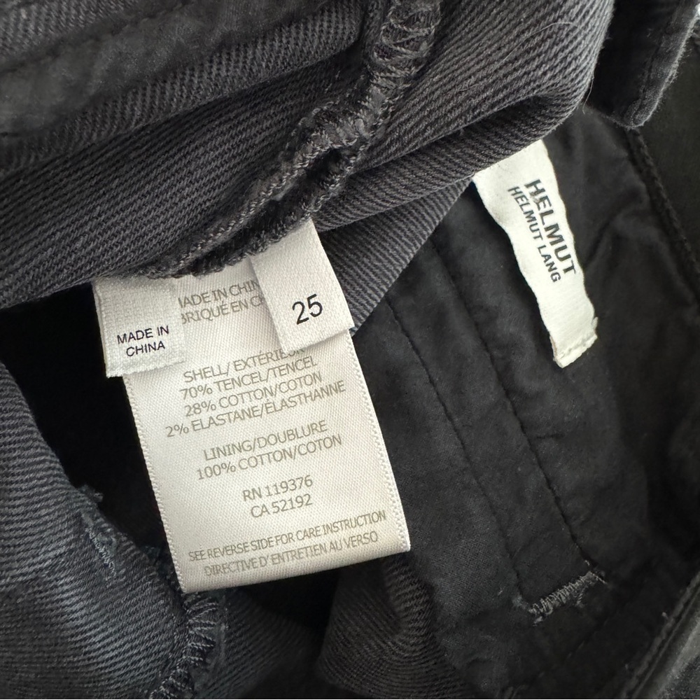 Helmut Lang Coated Grey Black Skinny Jeans 25 - Picture 7 of 8